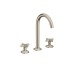 Змішувач AXOR One Cross 170 для умивальника на 3 отвори з донним клапаном push-open, Brushed Nickel 48040820