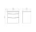 Тумба подвесная "Смайл" 60 белая Mirater