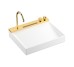 Умывальник Avalegra AquaUnit 580/475 без перелива QuickClean+ со смесителем, Polished Gold Optic (22472990)