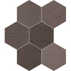 Декор (19.5x22.5) SA05ESM Mud Esagona Mix - Sands Experience з колекції Sands Experience Декор (19.5x22.5) SA05ESM Mud Esagona Mix - Sands Experience з колекції Sands Experience