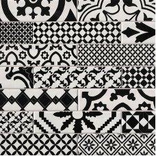Декор Black White Deco 7.5x30 Chelsea Brick Fap из коллекции Chelsea Brick Fap Chelsea Brick