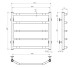 Рушникосушарка електрична Трапеція П5 500х500 Deffi нержавіюча сталь (Білий, WD03, Праве підключення) 