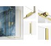 Душова кабіна прямокутна SMART LIGHT GOLD 90x90x200 скло clear ACTIVE SHIELD 8мм