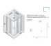 Душова кабіна прямокутна SMART LIGHT GOLD 90x90x200 скло clear ACTIVE SHIELD 8мм