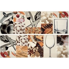 Декор (25x75) COMPOSICION 7010 MARFIL CHEF II (набор 2 шт.) из коллекции 7004.7005 Декор (25x75) COMPOSICION 7010 MARFIL CHEF II (набор 2 шт.) из коллекции 7004.7005 7010 Керамическая плитка Porcelanite Dos