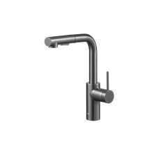 Змішувач для мийки з витяжним душем DUERO BASIC pvd gun metal grey 6623-110-61 Змішувач для мийки з витяжним душем DUERO BASIC pvd gun metal grey 6623-110-61