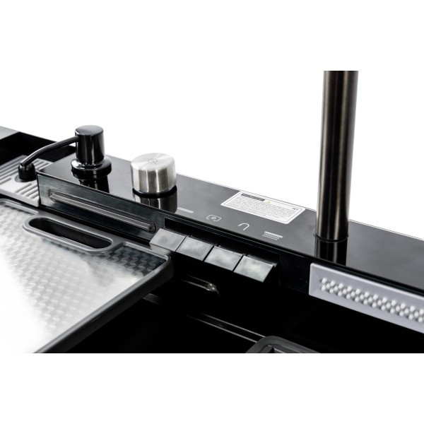 Мийка кухонна MITTONI B-5 7546 чорна з нержавіючої сталі 75*46*22 BLACK ( А0059851 ) Insana
