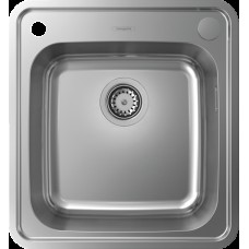 Кухонна мийка S412-F400 на стільницю 480х520 з сифоном automatic (43335800) Stainless Steel