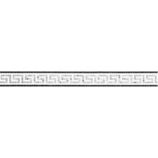 Мозаїка Artemide Oro Bianco 10 9.6x100 Fregi з колекції Fregi Fregi Керамічна плитка Bisazza