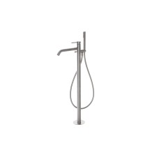 ROUND INOX, Змішувач підлоговий для ванни, brushed stainless steel (100283401) ROUND INOX, Змішувач підлоговий для ванни, brushed stainless steel (100283401)