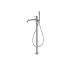 ROUND INOX, Смеситель напольный для ванны, brushed stainless steel (100283401)