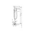 Смеситель Axor Uno для напольной ванны, ручка Zero, Brushed Nickel 45416820