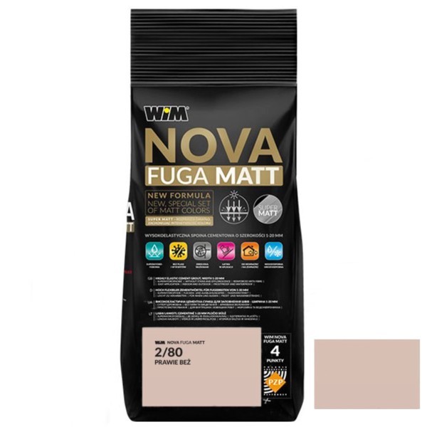 Зат  NOVA FUGA MATT 2/80  2кг (1 сорт)