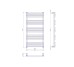 Рушникосушка INOX Преміум Турин 1090х530/500