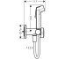 HANSGROHE S гигиенический душ, со шлангом 1,25 м и держателем, цвет шлифованная бронза