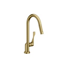 Змішувач Axor Citterio 250 2jet для кухні з витяжним виливом, Brushed Brass (39835950) Змішувач Axor Citterio 250 2jet для кухні з витяжним виливом, Brushed Brass (39835950) CITTERIO Сантехніка Axor (HansGrohe) — сторінка 6