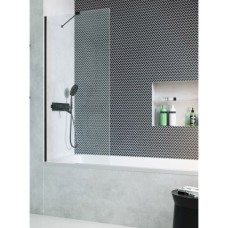 Шторка на ванну Modo PNJ II 700x1500 чорний/прозоре