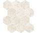 Мозаика Lst Esagona Circle Raw White - 30x34 LST887N Landstone из коллекции Landstone NovaBell