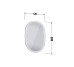 AURENA Зеркало 52х80 с LED подсветкой + антизапотеватель (AU7085000000100)