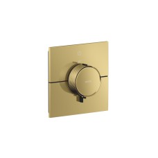 Термостат скрытого монтажа ShowerSelect ID Square на 1 функцию, Polished Gold Optic (36757990)