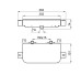 PURE LINE Смеситель с термостатом для душа и белой стеклянной полкой: подключение 1/2″, цвет - хром/белый (100207950)