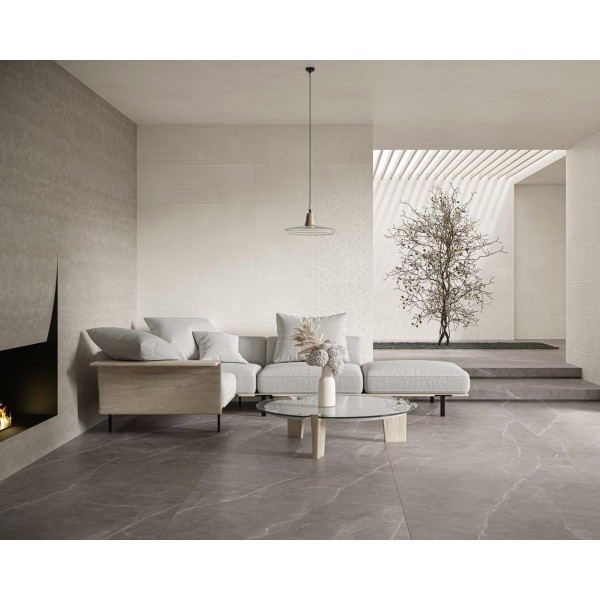 Плитка стінова Cold Princess Grey RECT STR 39,8x119,8 код 9819 Ceramika Paradyz Paradyz