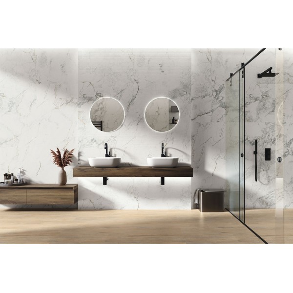 IGUAZU 3302 WHITE RELIEVE LINE 64x147,5 декор (плитка настінна)