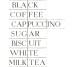 Декор (6.5x13) cna-028 Breakfast White 1Set:8Parole/Words(15Pz) - Natura з колекції Natura Self