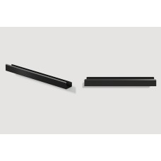 Полиця "LOFT" 750, гачок L, RAL9005 black mat