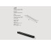 Полка "LOFT" 750, крючок L, RAL9005 black mat