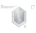 Душ. кабіна квадратна NESTA GOLD BRUSHED 1D L 80x80x200 скло TRANSPARENT ACTIVE SHIELD 6mm