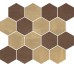 Мозаїка 28,7x34,4 Caldo Esagona - Metal Design - 92394 з колекції Metal Design Cerdisa