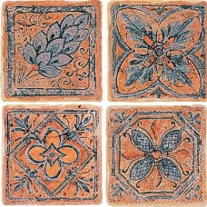 Вставка Decor Toz. Antico Misto Arancio 15x15 Monterrey з колекції Monterrey Monterrey Керамічна плитка NovaBell