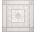 Декор (100x100) 17287 Rosone Bianco - Venere з колекції Venere Versace