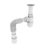Сифон OPTIMUM 1 1/2″*40 з литим випуском та гофротрубою 40*40/50 OPTI-11043 OPTIMUM