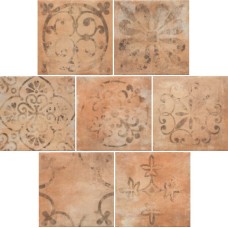 Декор (15x15) Cottage Earth Mix Dec . - Cottage з колекції Cottage Cottage Керамічна плитка Cevica