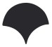 Плитка 13,4x15 Bondi/Gloss Fan Black-Bondi з колекції Bondi Bestile