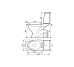 Унитаз-компакт ЭКО 2000 (031): механическая сливная система на 3/6 + косой слив + нижний подвод + крышка полипропиленовая