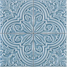 Декор Algarve Cielo Craquele 13x13 Formelle Ceramiche з колекції Formelle Ceramiche FORMELLE Керамічна плитка GRAZIA