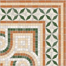 Декор Cantonera Paxos Verde 43.5x43.5 Via Appia з колекції Via Appia Декор Cantonera Paxos Verde 43.5x43.5 Via Appia з колекції Via Appia