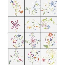 Декор Boontje 1 Bianco Extra 20x20 Primavera Colore з колекції Primavera Colore