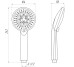 Душова лійка Globus Lux RAYS NSD-780-1-LUX Blister Globus Lux