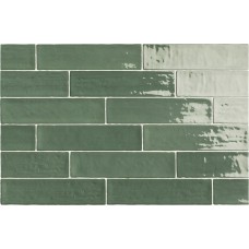 6,2x25 Zellige Green Gloss-Zellige из коллекции Zellige ZELLIGE Керамическая плитка Natucer