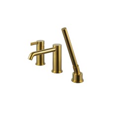 Зовн. частина врізного змішувача RONDO на борт ванни на 3 отв., brushed gold (100306619) ROUND Сантехніка NOKEN — сторінка 5