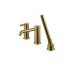 Зовн. частина врізного змішувача RONDO на борт ванни на 3 отв., brushed gold (100306619)