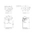 APPLIGHT 5025 Умывальник накладной двухсторонний 50х25 Carbone с 1-м отверстием (AP5025CAR)
