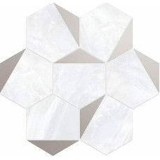 Мозаїка Esagona Triangolo Bianco Platinum 30x28 Nolita з колекції Nolita Мозаїка Esagona Triangolo Bianco Platinum 30x28 Nolita з колекції Nolita Nolita Керамическая плитка Vallelunga
