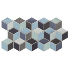 26,5x51 Rhombus Blue-Rhombus з колекції Rhombus RHOMBUS Керамічна плитка Realonda