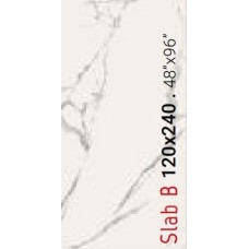 Декор Slab B Naturale Rettificato 120x240 Marmi Statutario Splendente з колекції Marmi Statutario Splendente AVA Ceramica: мраморные плиты с book-match раскроем