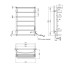Сушарка для рушників електрична Kroner KRP Stern ER800x500-7 Kroner
